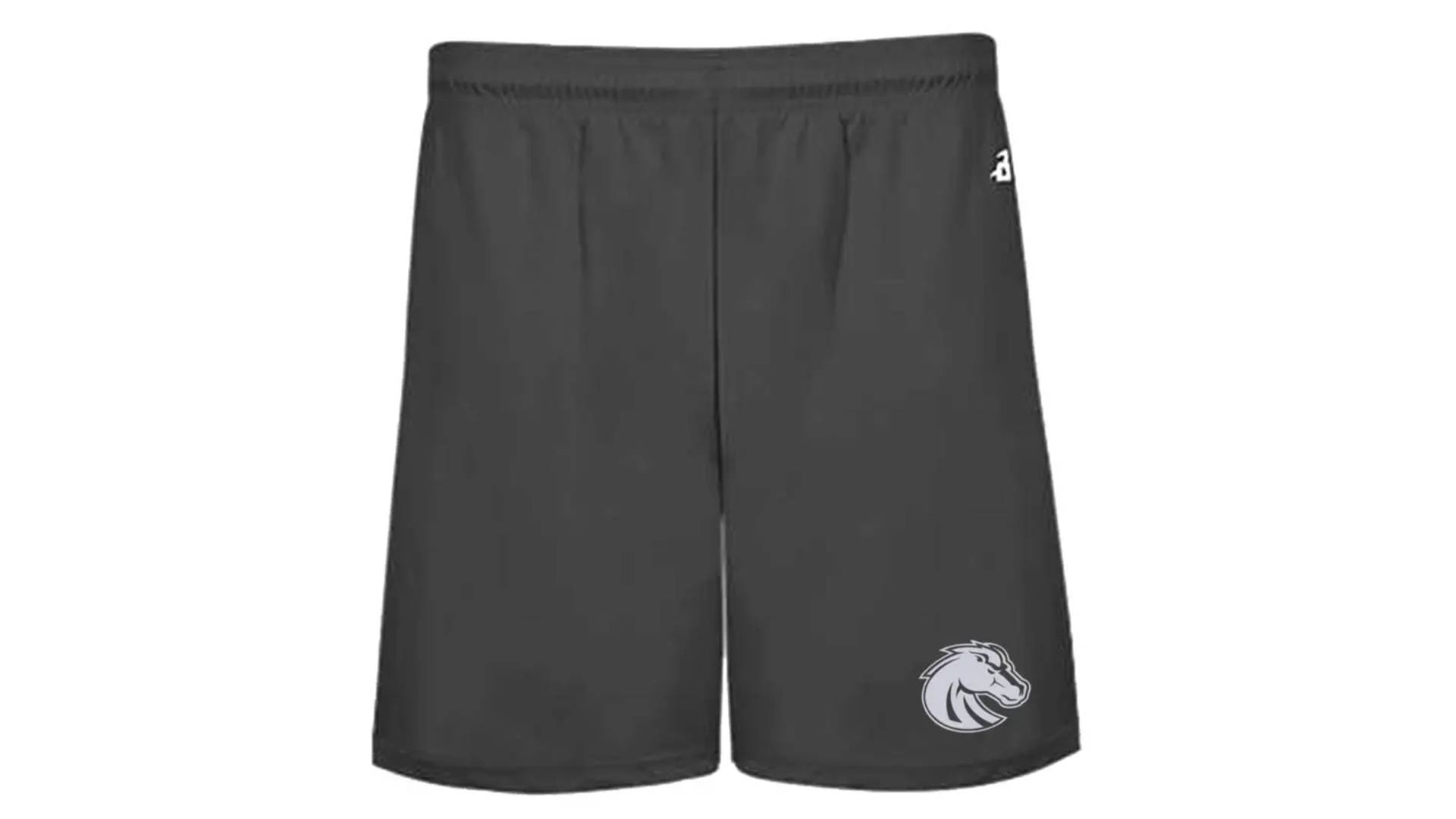 A gray badger shorts