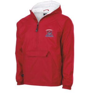 A red hoodie with Boyd logo