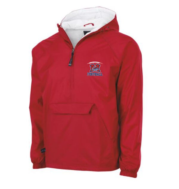 A red hoodie with Boyd logo