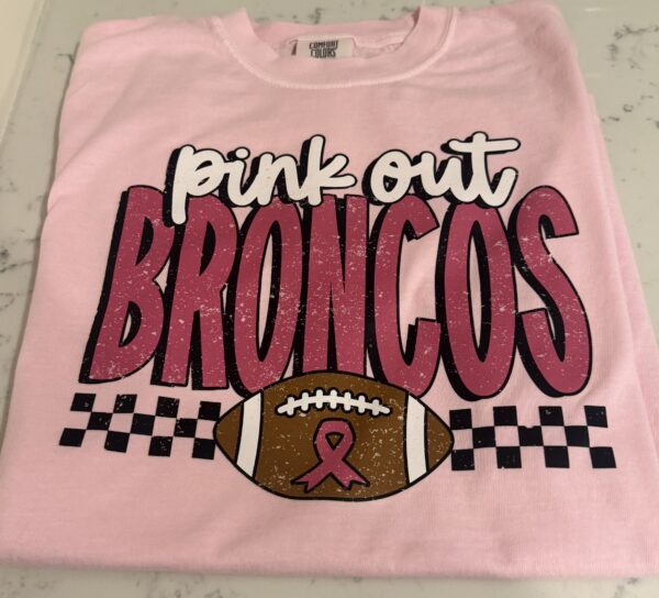 pink out broncos football
